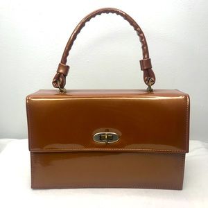 Brown Patent Vinyl Vintage Purse